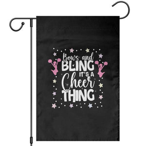Bows And Bling Its A Cheer Thing Garden Flag Cheer Mom And Cheerleader Gift TS12 Black Print Your Wear