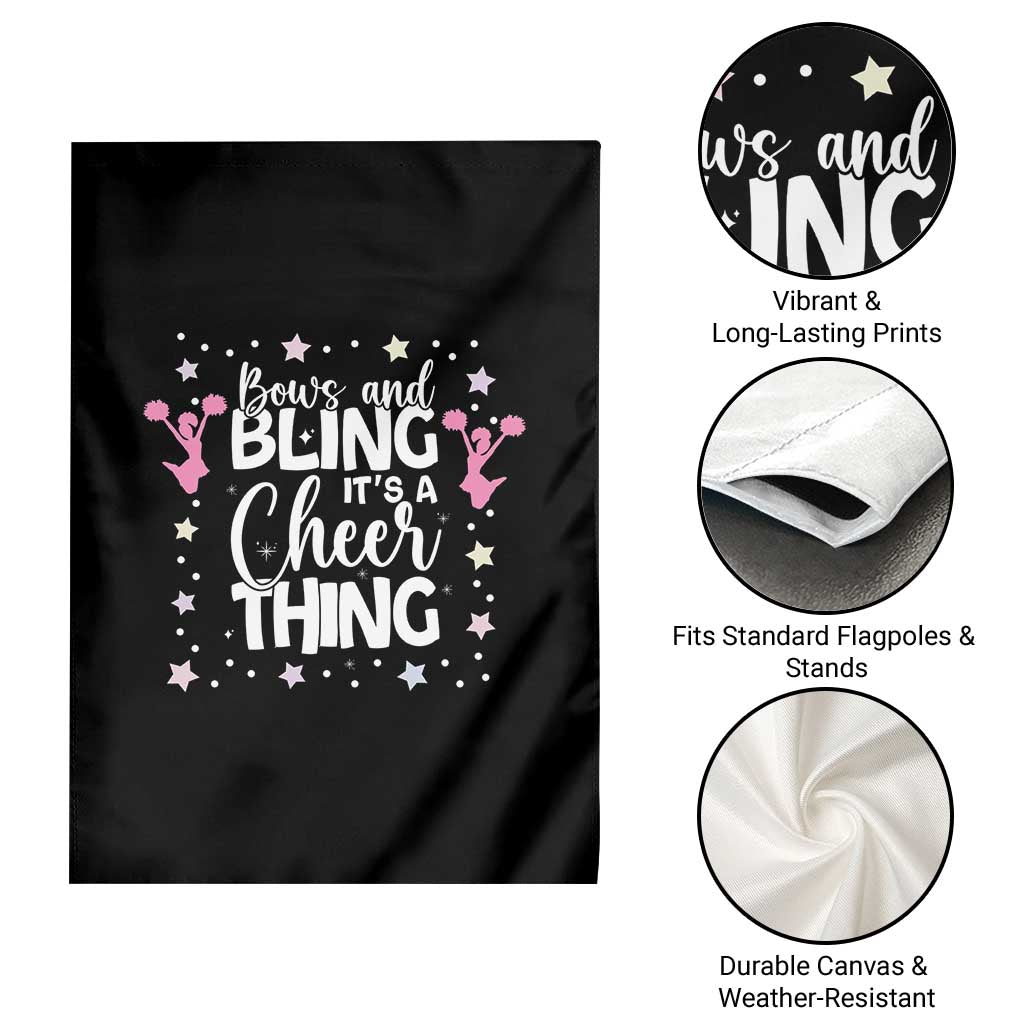 Bows And Bling Its A Cheer Thing Garden Flag Cheer Mom And Cheerleader Gift TS12 Print Your Wear