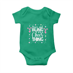 Bows And Bling Its A Cheer Thing Baby Onesie Cheer Mom And Cheerleader Gift TS12 Irish Green Print Your Wear