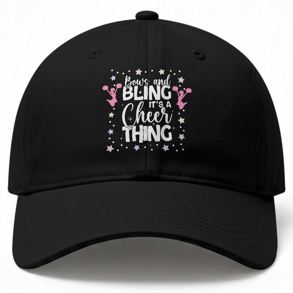 Bows And Bling Its A Cheer Thing Baseball Cap Cheer Mom And Cheerleader Gift TS12 Print Your Wear