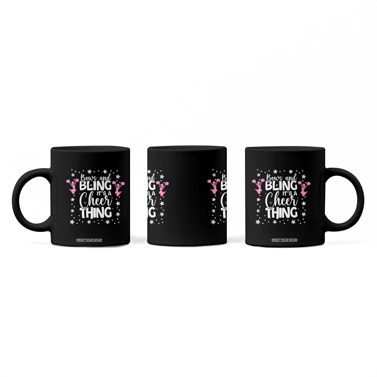 Bows And Bling Its A Cheer Thing Coffee Mug Cheer Mom And Cheerleader Gift TS12 Print Your Wear