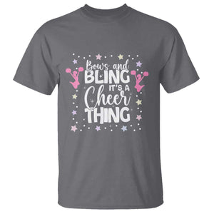 Bows And Bling Its A Cheer Thing T Shirt Cheer Mom And Cheerleader Gift TS12 Charcoal Print Your Wear