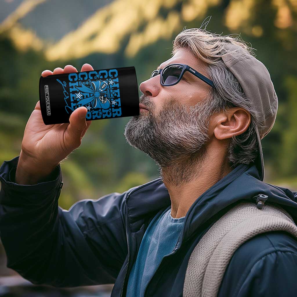 Proud Cheer Girl 4 in 1 Can Cooler Tumbler Football Team Supporter Gift TS12 Print Your Wear