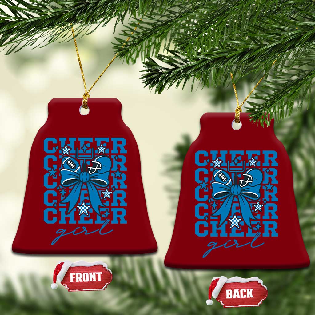 Proud Cheer Girl Ceramic Ornament Football Team Supporter Gift TS12 Print Your Wear