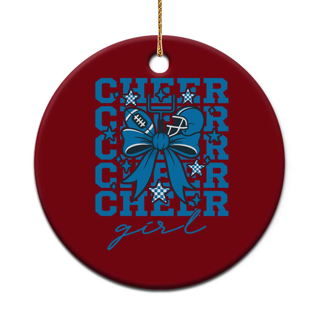Proud Cheer Girl Ceramic Ornament Football Team Supporter Gift TS12 1pc Red Print Your Wear