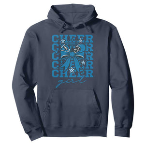 Proud Cheer Girl Hoodie Football Team Supporter Gift TS12 Navy Print Your Wear