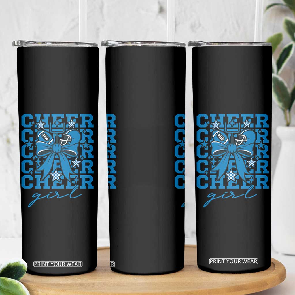 Proud Cheer Girl Skinny Tumbler Football Team Supporter Gift TS12 Print Your Wear