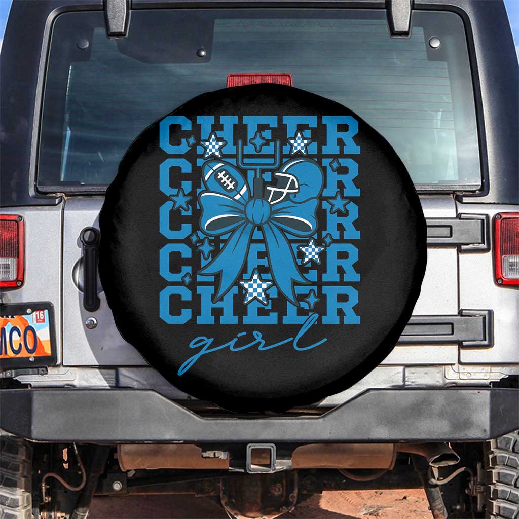 Proud Cheer Girl Spare Tire Cover Football Team Supporter Gift TS12 No hole Black Print Your Wear