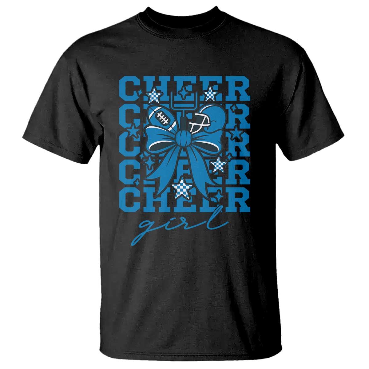 Proud Cheer Girl T Shirt Football Team Supporter Gift TS12 Black Print Your Wear