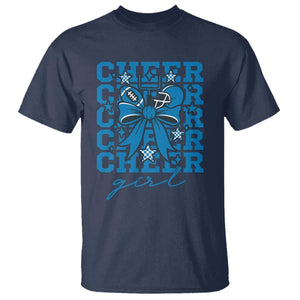 Proud Cheer Girl T Shirt Football Team Supporter Gift TS12 Navy Print Your Wear