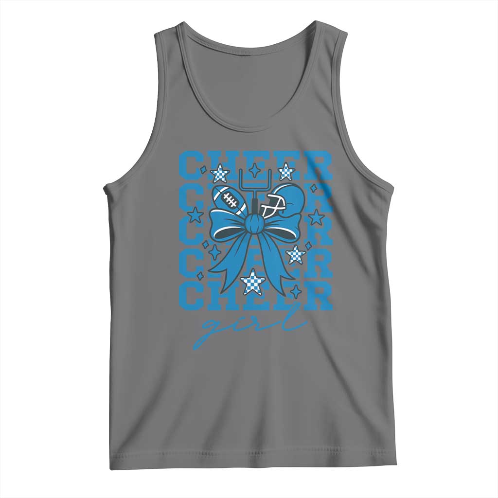 Proud Cheer Girl Tank Top Football Team Supporter Gift TS12 Black Heather Print Your Wear