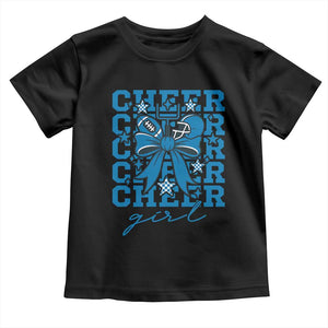 Proud Cheer Girl Toddler T Shirt Football Team Supporter Gift TS12 Black Print Your Wear