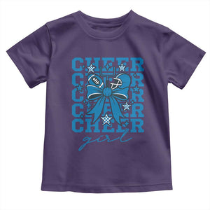 Proud Cheer Girl Toddler T Shirt Football Team Supporter Gift TS12 Purple Print Your Wear