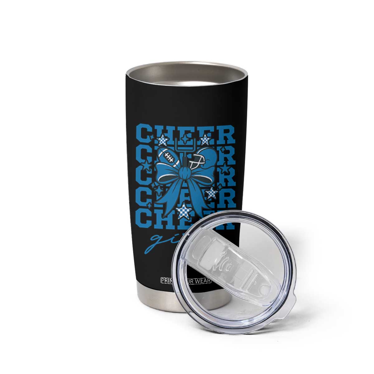 Proud Cheer Girl Tumbler Cup Football Team Supporter Gift TS12 Print Your Wear