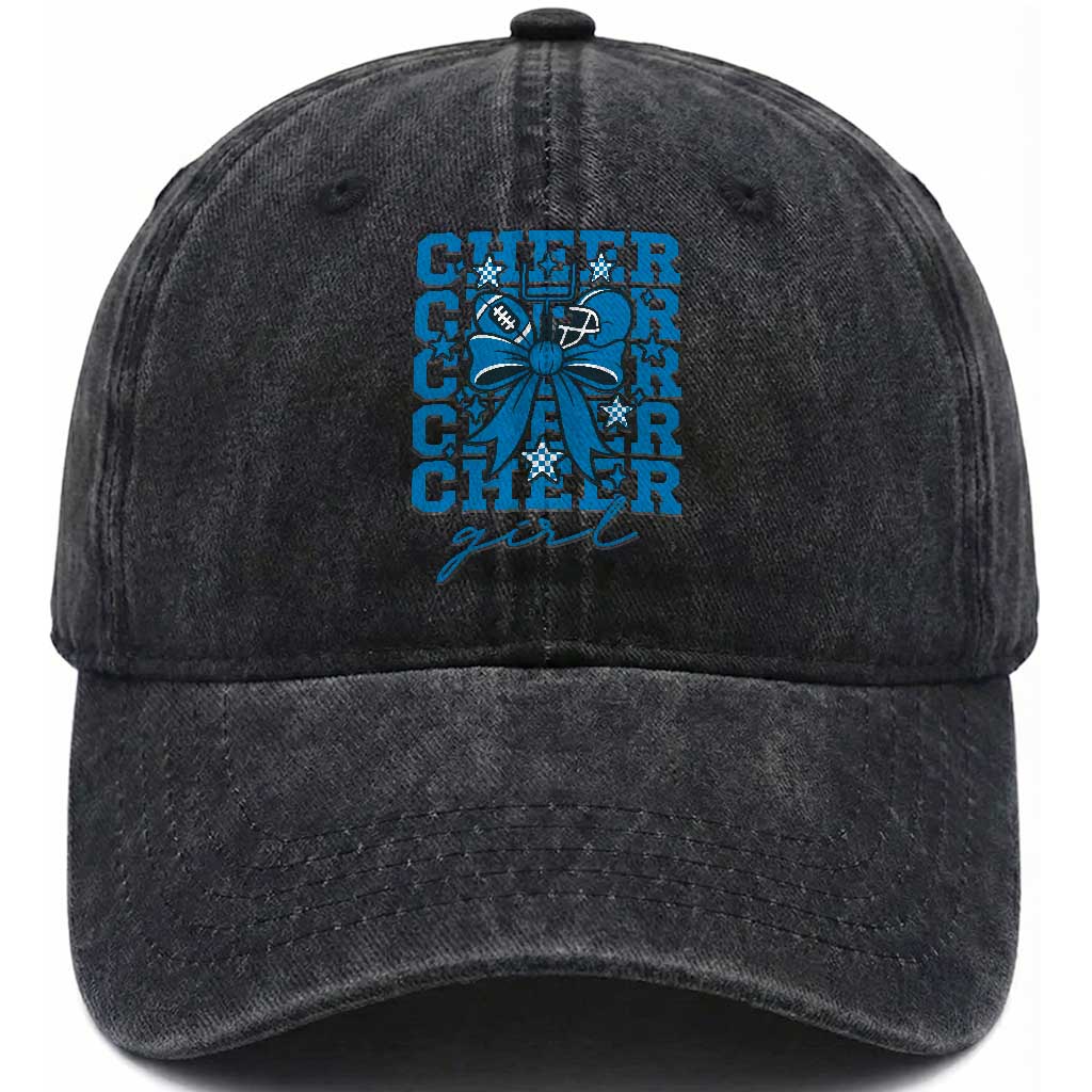 Proud Cheer Girl Washed Cotton Baseball Cap Football Team Supporter Gift TS12 Print Your Wear