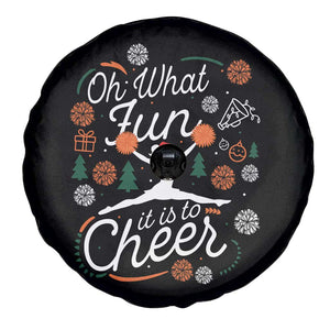 Oh What Fun It Is To Cheer Spare Tire Cover Funny Christmas Cheerleading Gift TS12 Print Your Wear