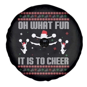 Ugly Christmas Cheerleading Spare Tire Cover Oh What Fun It Is To Cheer Gift TS12 Print Your Wear