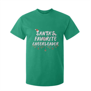 Santa Favorite Cheerleader T Shirt For Kid Christmas Cheerleading Gift TS12 Irish Green Print Your Wear