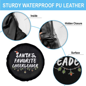 Santa Favorite Cheerleader Spare Tire Cover Christmas Cheerleading Gift TS12 Print Your Wear