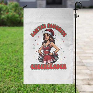 Santa Favorite Cheerleader Garden Flag Funny Christmas Cheer Gift TS12 Print Your Wear