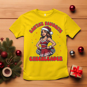 Santa Favorite Cheerleader T Shirt Funny Christmas Cheer Gift TS12 Daisy Print Your Wear