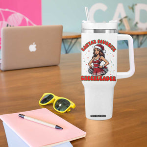 Santa Favorite Cheerleader Tumbler With Handle Funny Christmas Cheer Gift TS12 Print Your Wear