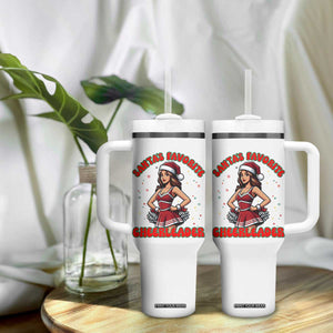 Santa Favorite Cheerleader Tumbler With Handle Funny Christmas Cheer Gift TS12 Print Your Wear