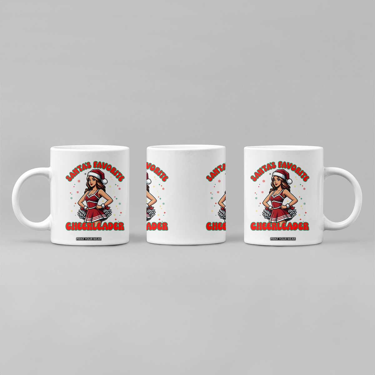 Santa Favorite Cheerleader Coffee Mug Funny Christmas Cheer Gift TS12 Print Your Wear