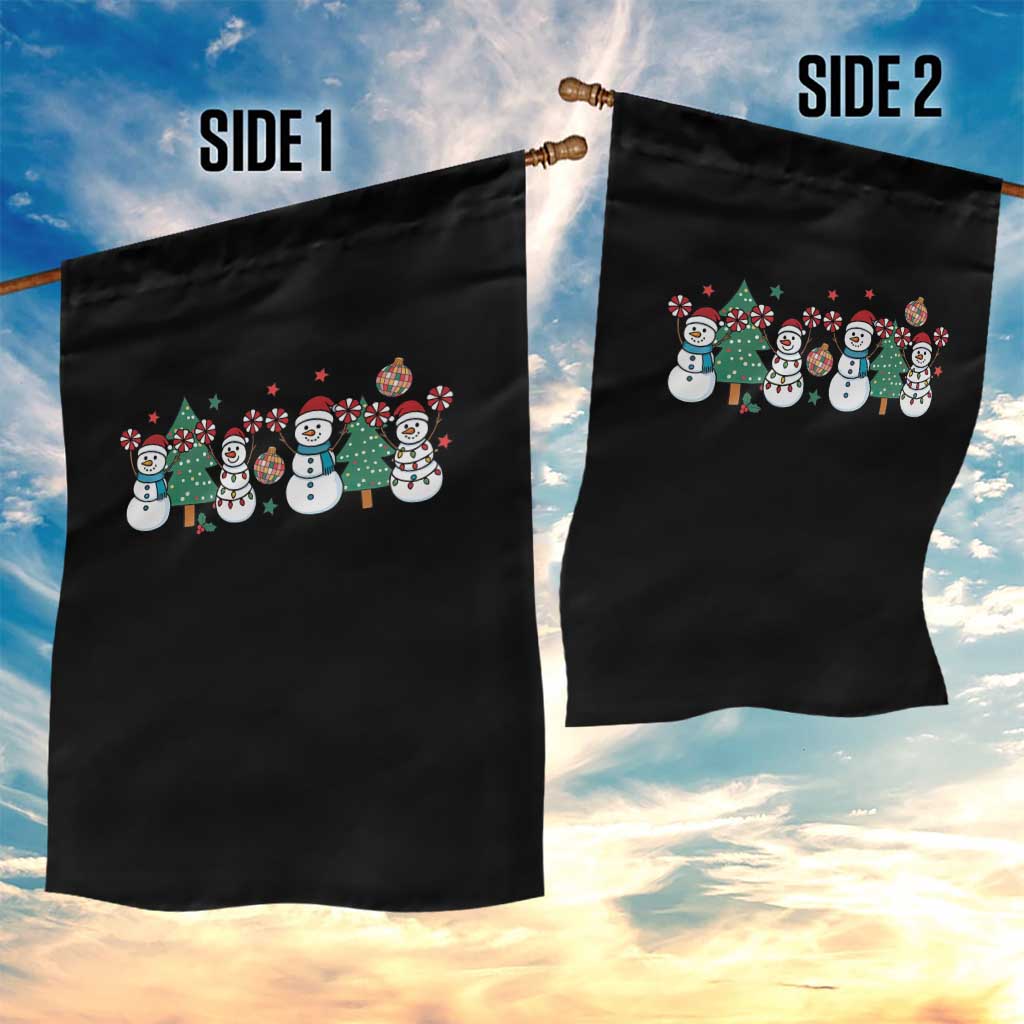 Funny Christmas Cheer Gift Garden Flag Santa Snowman Cheerleaders TS12 Print Your Wear