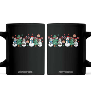 Funny Christmas Cheer Gift Coffee Mug Santa Snowman Cheerleaders TS12 Black Print Your Wear