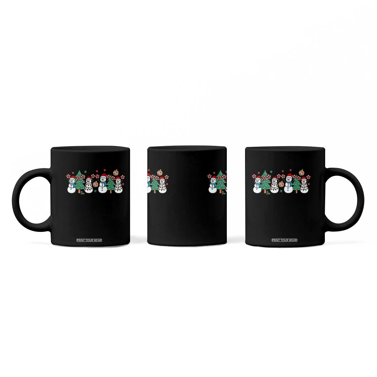 Funny Christmas Cheer Gift Coffee Mug Santa Snowman Cheerleaders TS12 Print Your Wear