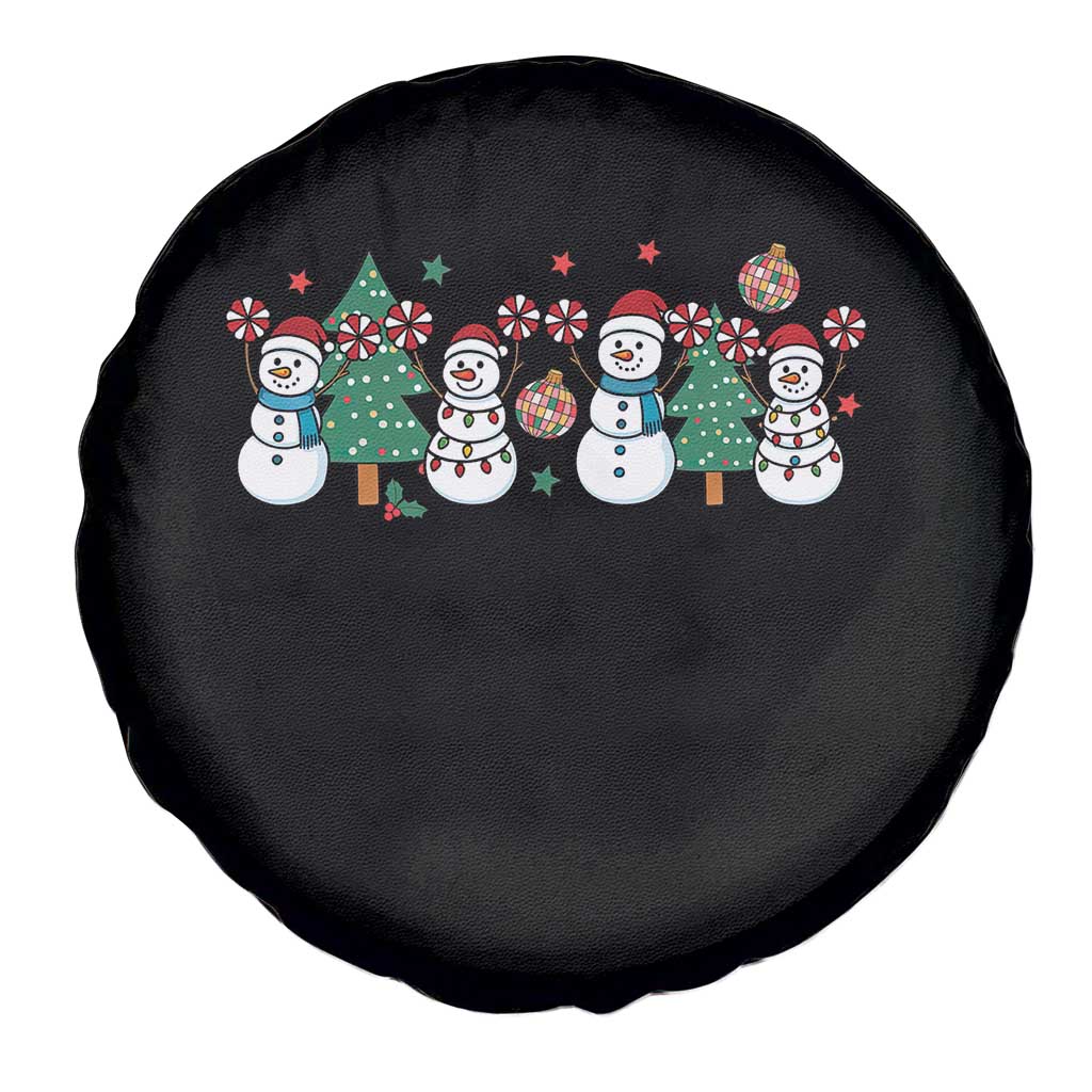 Funny Christmas Cheer Gift Spare Tire Cover Santa Snowman Cheerleaders TS12 Print Your Wear