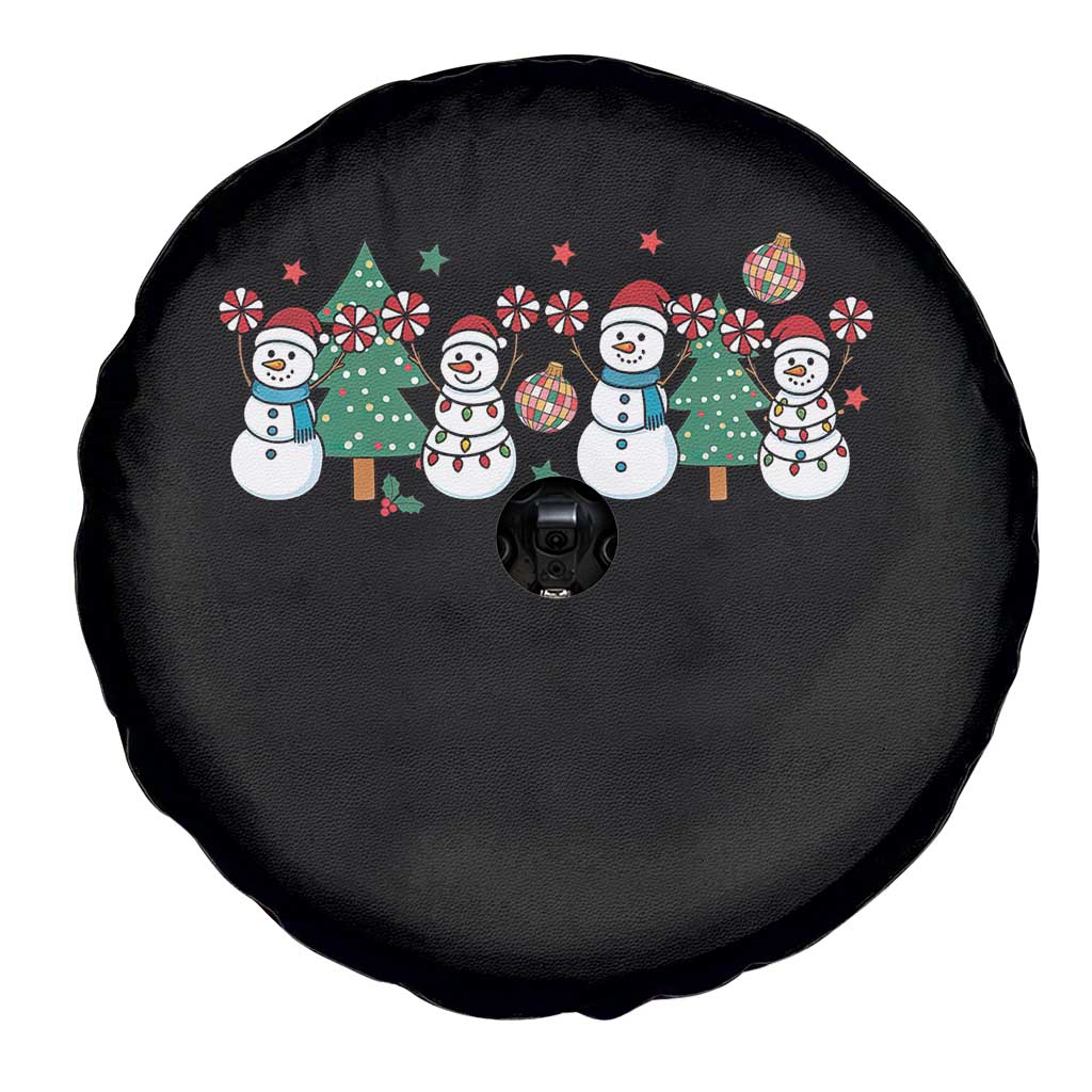 Funny Christmas Cheer Gift Spare Tire Cover Santa Snowman Cheerleaders TS12 Print Your Wear