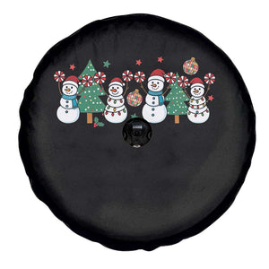 Funny Christmas Cheer Gift Spare Tire Cover Santa Snowman Cheerleaders TS12 Print Your Wear