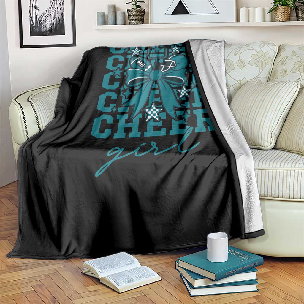 Cheer Girl Football Team Spirit Throw Blanket Cheerleading Gift TS12 Print Your Wear