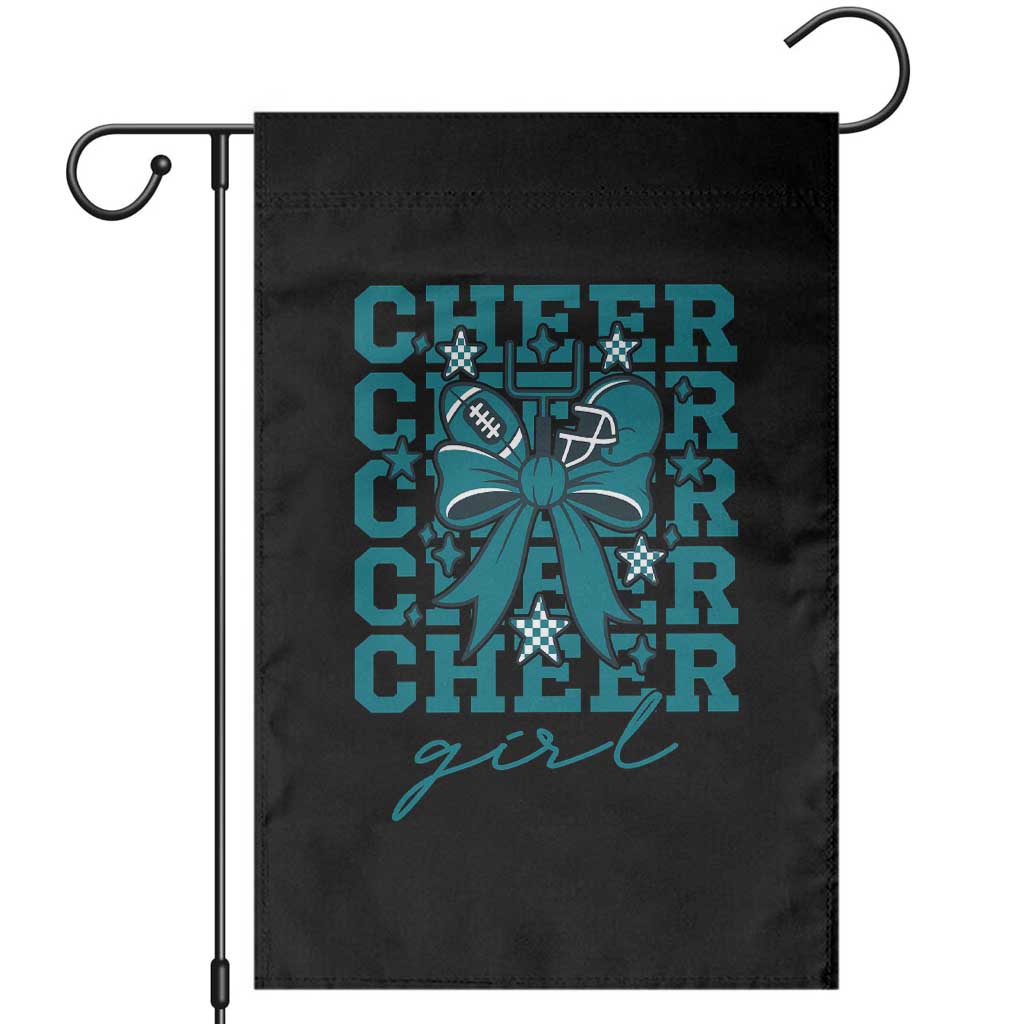 Cheer Girl Football Team Spirit Garden Flag Cheerleading Gift TS12 Black Print Your Wear