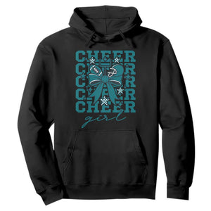 Cheer Girl Football Team Spirit Hoodie Cheerleading Gift TS12 Black Print Your Wear