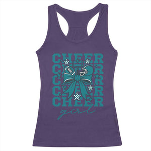 Cheer Girl Football Team Spirit Racerback Tank Top Cheerleading Gift TS12 Purple Print Your Wear
