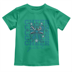 Cheer Girl Football Team Spirit Toddler T Shirt Cheerleading Gift TS12 Irish Green Print Your Wear