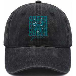 Cheer Girl Football Team Spirit Washed Cotton Baseball Cap Cheerleading Gift TS12 Print Your Wear