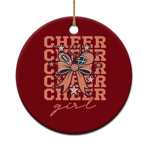 Cheer Girl Football Team Spirit Ceramic Ornament Gift For Cheerleader TS12 1pc Red Print Your Wear