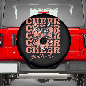Cheer Girl Football Team Spirit Spare Tire Cover Gift For Cheerleader TS12 Black Print Your Wear