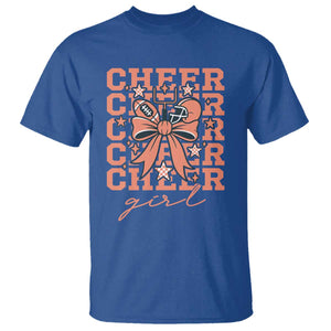 Cheer Girl Football Team Spirit T Shirt Gift For Cheerleader TS12 Royal Blue Print Your Wear