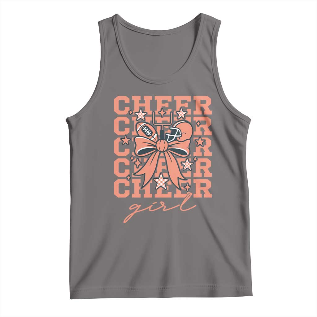 Cheer Girl Football Team Spirit Tank Top Gift For Cheerleader TS12 Deep Heather Print Your Wear
