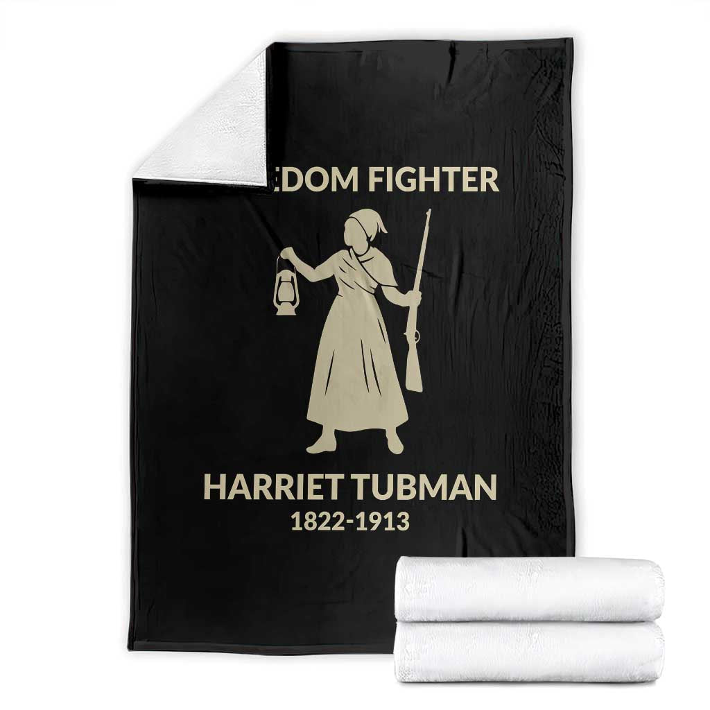 Harriet Tubman Freedom Fighter Throw Blanket History Lover Gift TS12 Black Print Your Wear