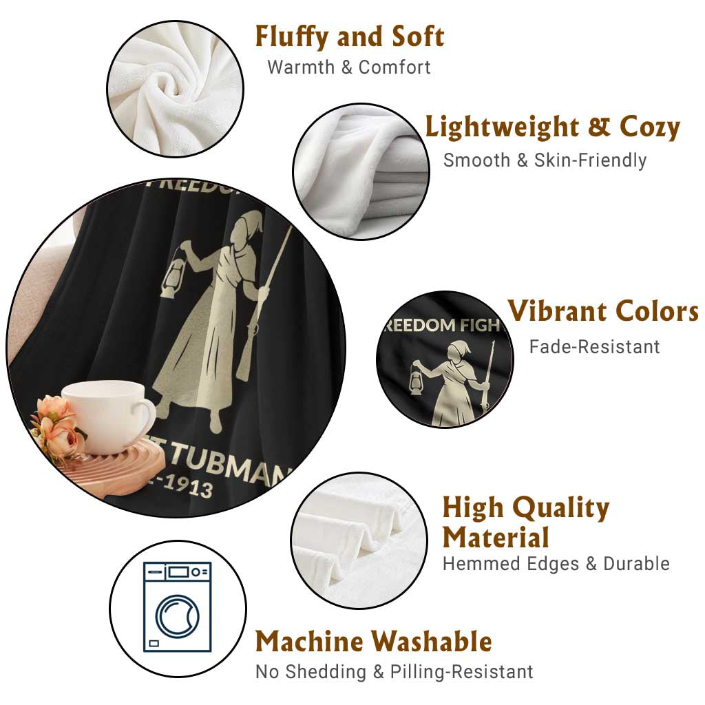 Harriet Tubman Freedom Fighter Throw Blanket History Lover Gift TS12 Print Your Wear