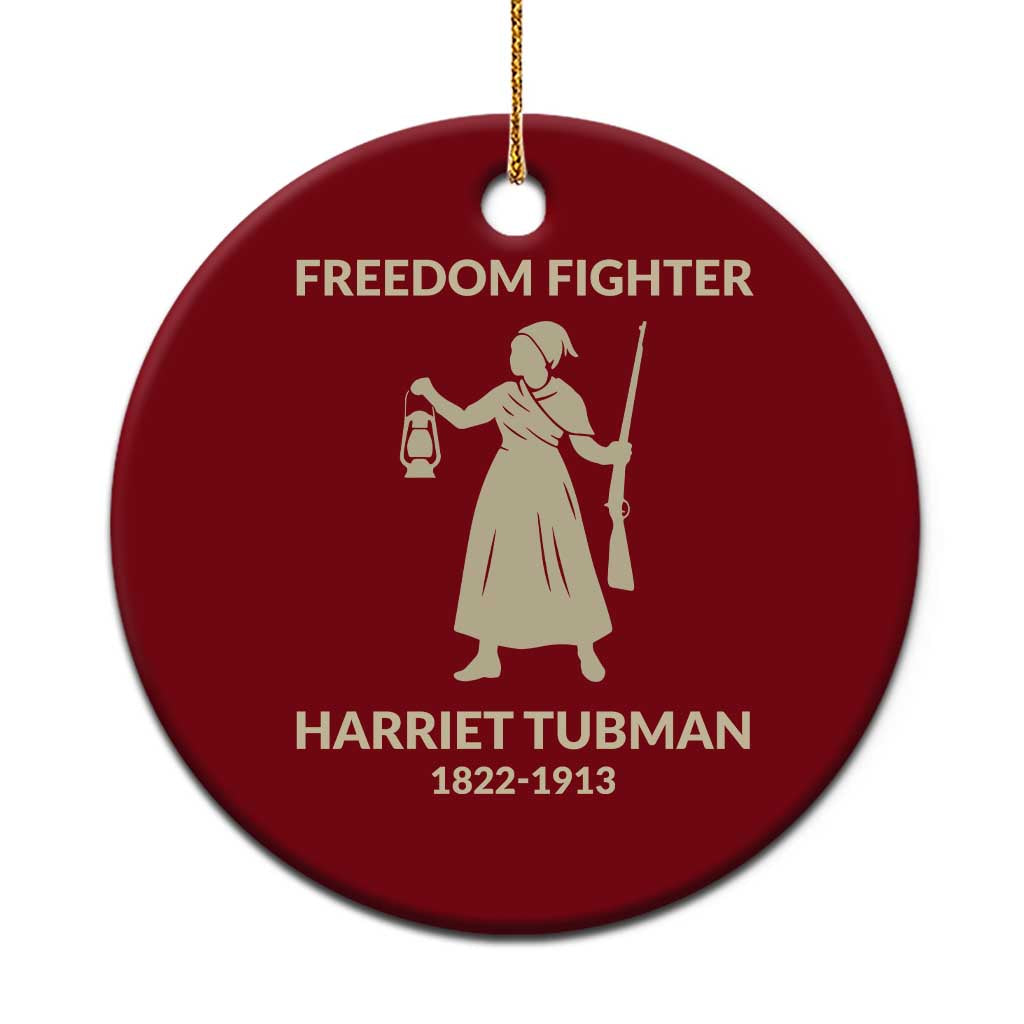 Harriet Tubman Freedom Fighter Ceramic Ornament History Lover Gift TS12 1pc Red Print Your Wear