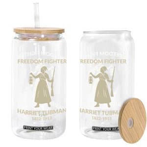 Harriet Tubman Freedom Fighter Glass Can History Lover Gift TS12 Print Your Wear