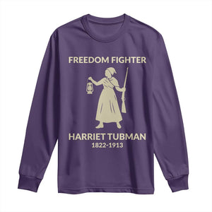 Harriet Tubman Freedom Fighter Long Sleeve Shirt History Lover Gift TS12 Purple Print Your Wear