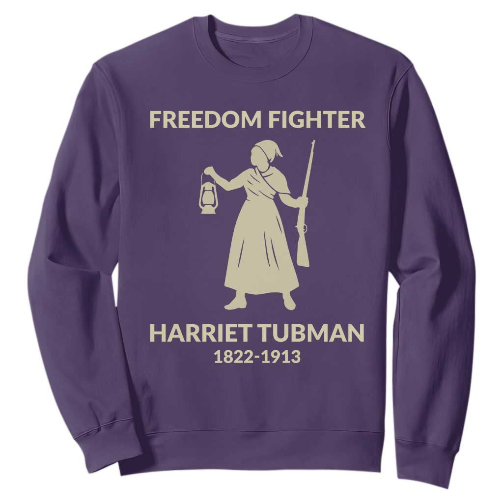 Harriet Tubman Freedom Fighter Sweatshirt History Lover Gift TS12 Purple Print Your Wear